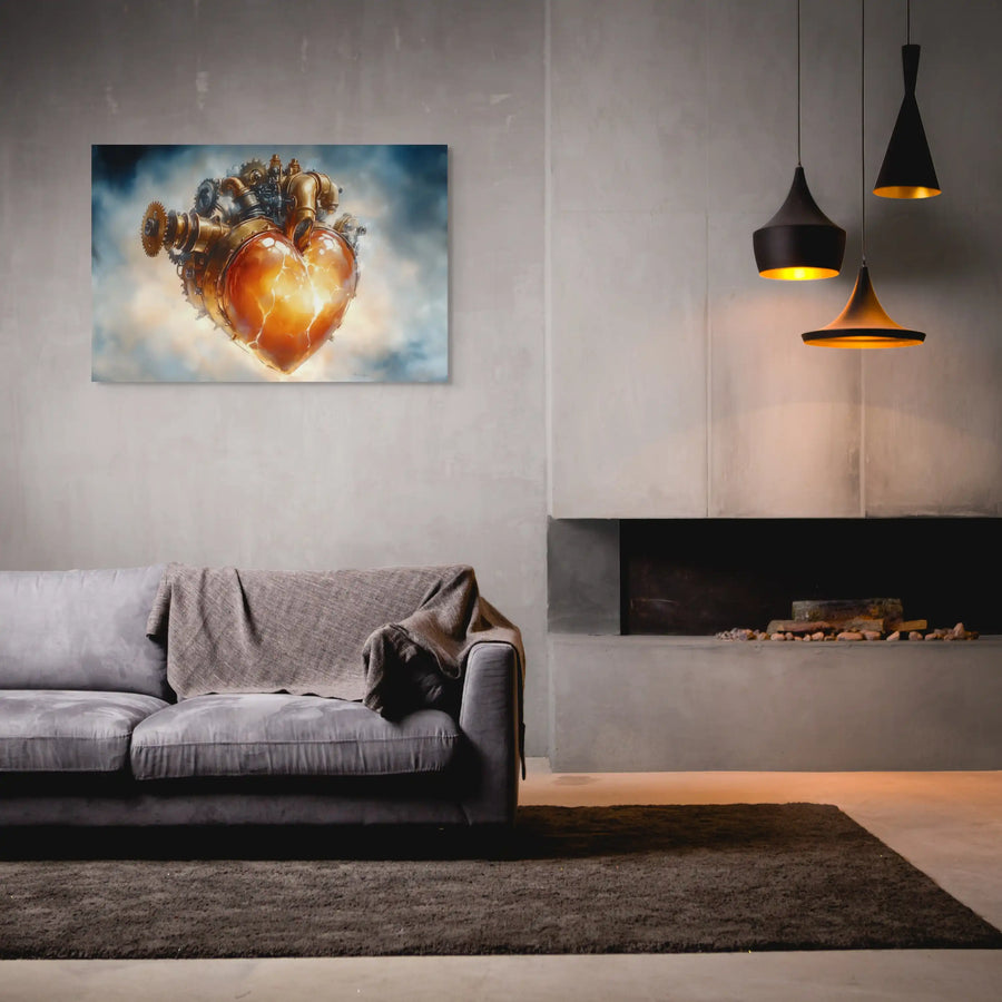 Steampunk-Wandbild – Mechanische Leidenschaft