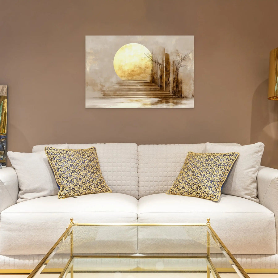 Tableau Style Scandinave - Lune d'Or