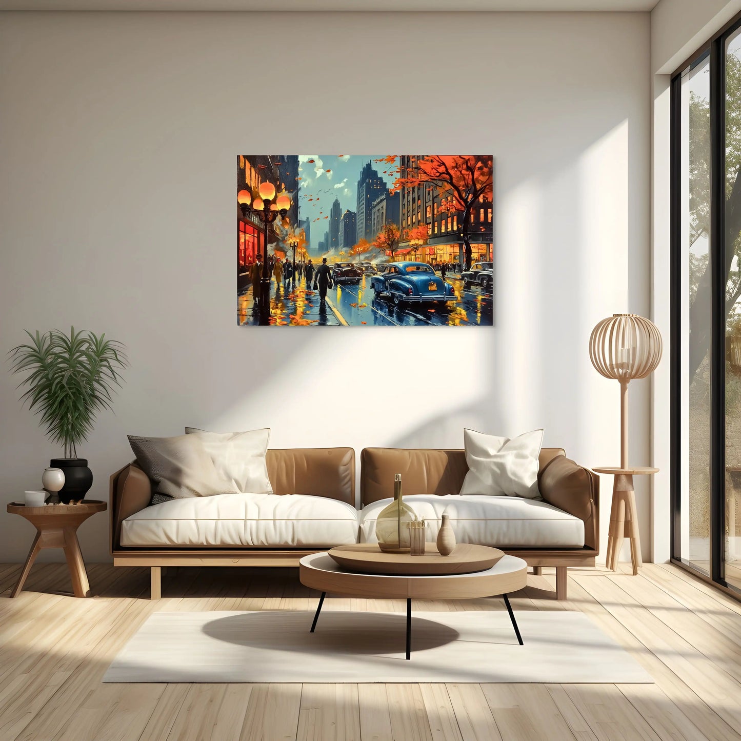 Tableau Style Vintage : Autumn City Affiches, reproductions et œuvres graphiques Art Virtuoso