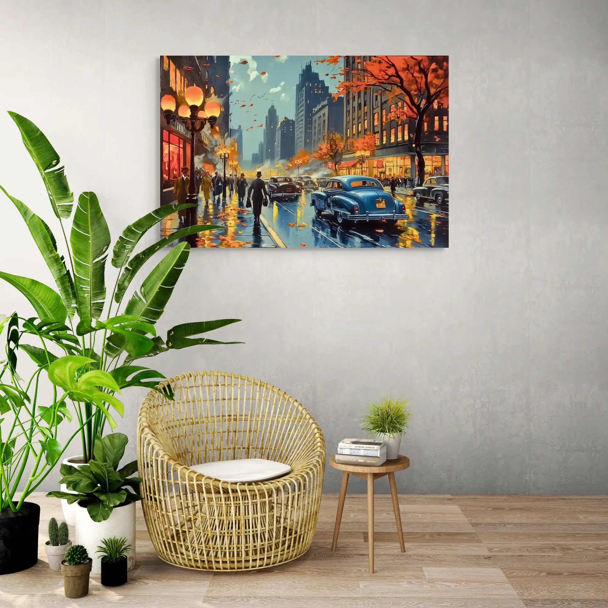 Tableau Style Vintage : Autumn City Affiches, reproductions et œuvres graphiques Art Virtuoso