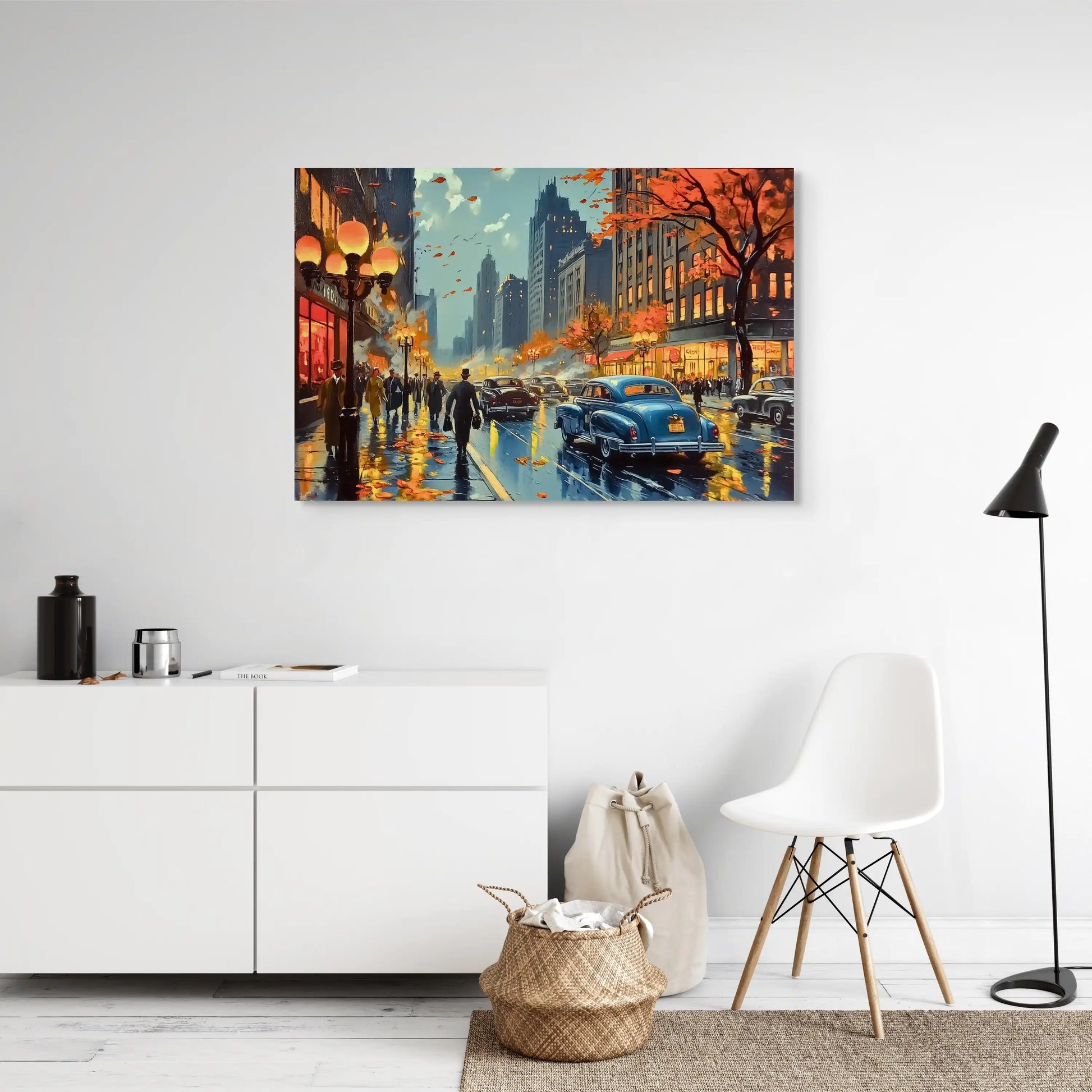Tableau Style Vintage : Autumn City Affiches, reproductions et œuvres graphiques Art Virtuoso