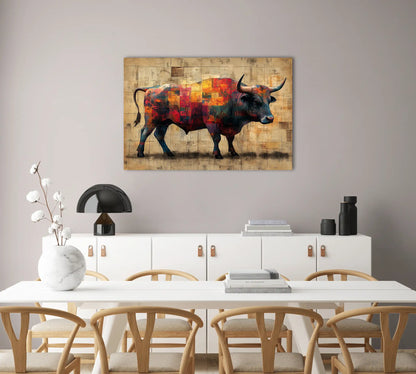 Tableau Taureau Moderne