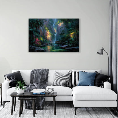 Tableau Thème Jungle : Cascade Mystique