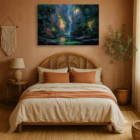 Tableau Thème Jungle : Cascade Mystique