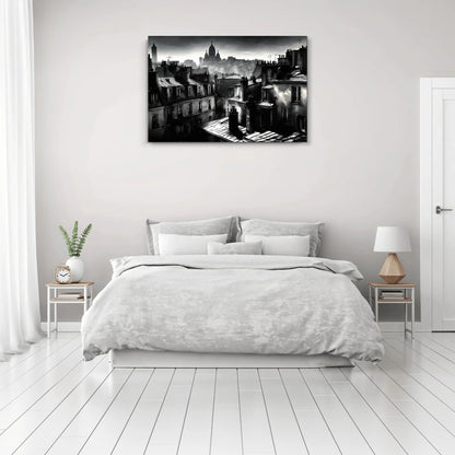 Tableau Toits de Paris – Ombres d’ardoise