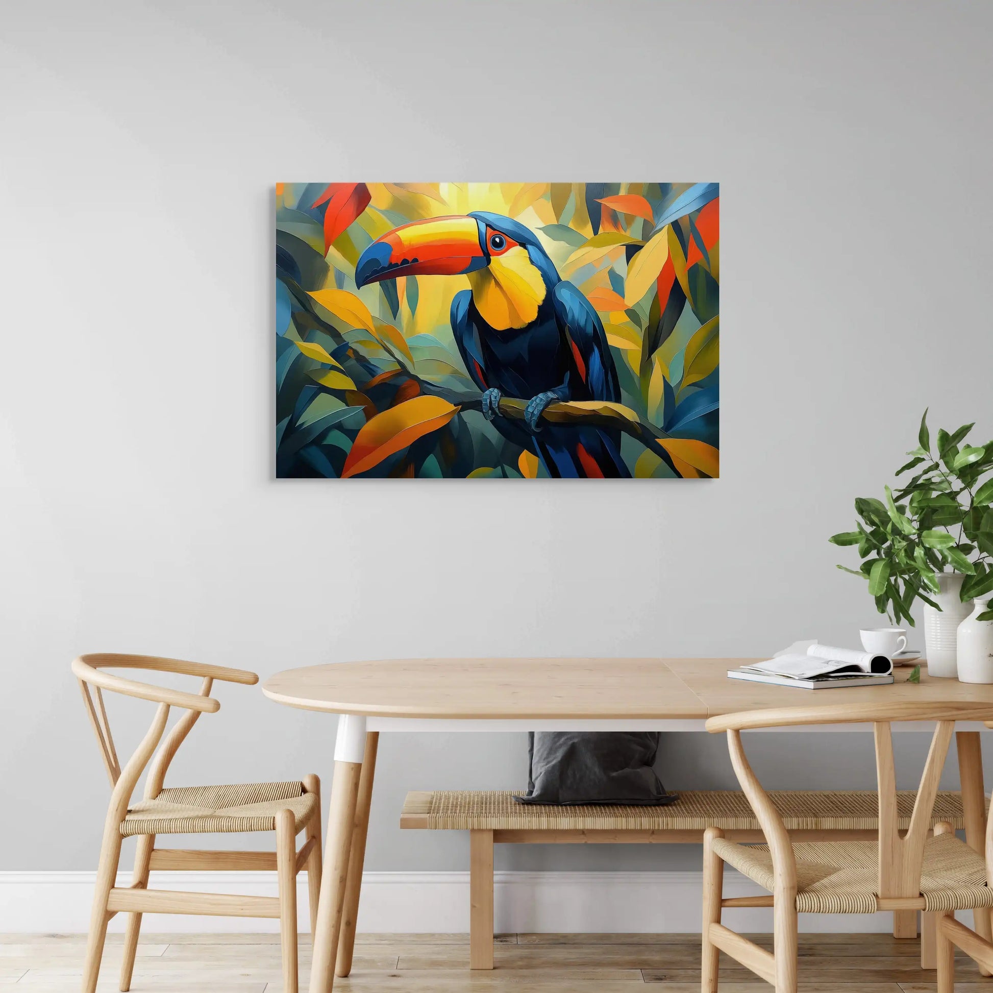 Tableau Toucan : Ambiance Tropicale Affiches, reproductions et œuvres graphiques Art Virtuoso