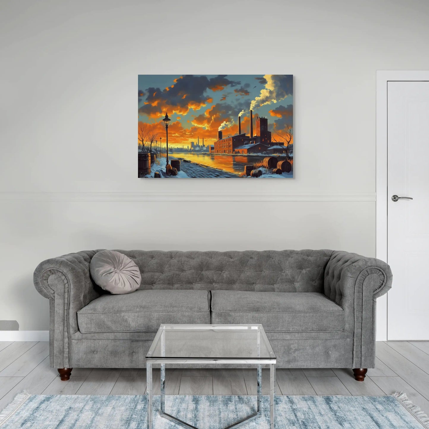 Tableau Vintage Industriel Urbain Affiches, reproductions et œuvres graphiques Art Virtuoso