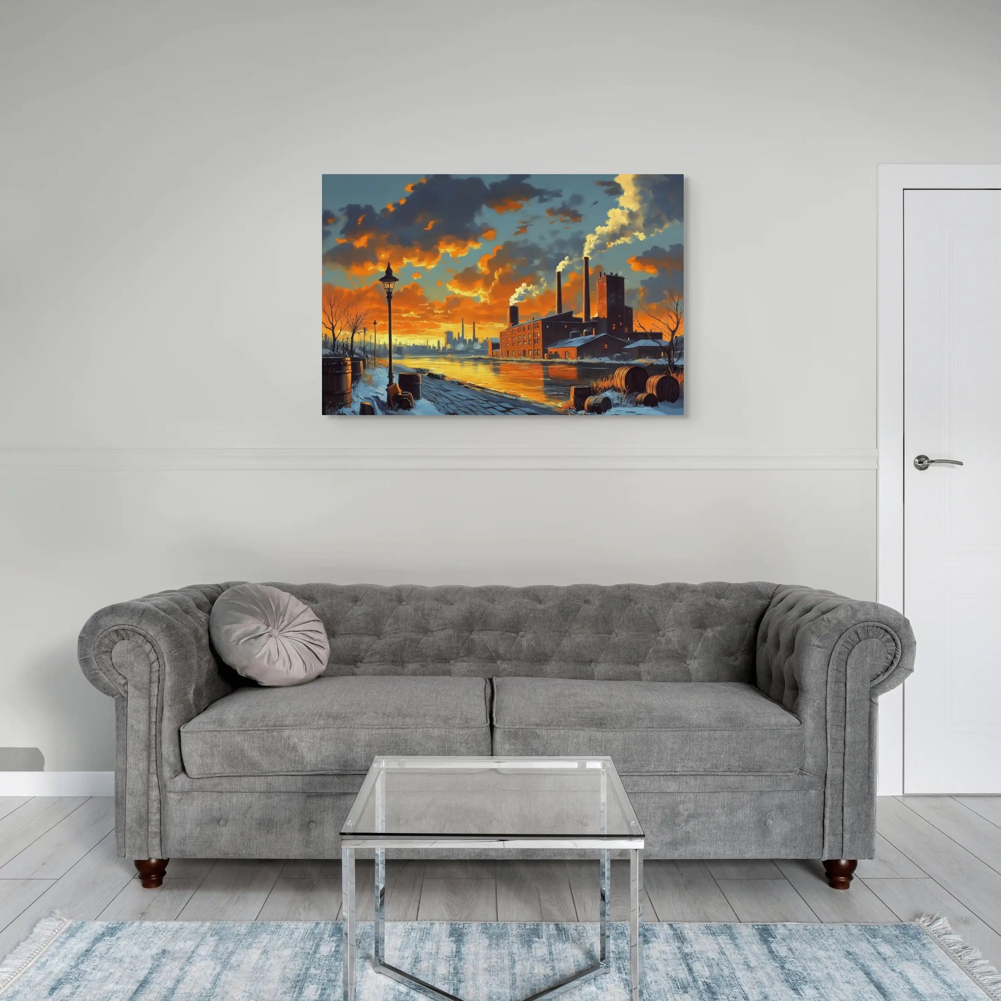 Tableau Vintage Industriel Urbain Affiches, reproductions et œuvres graphiques Art Virtuoso