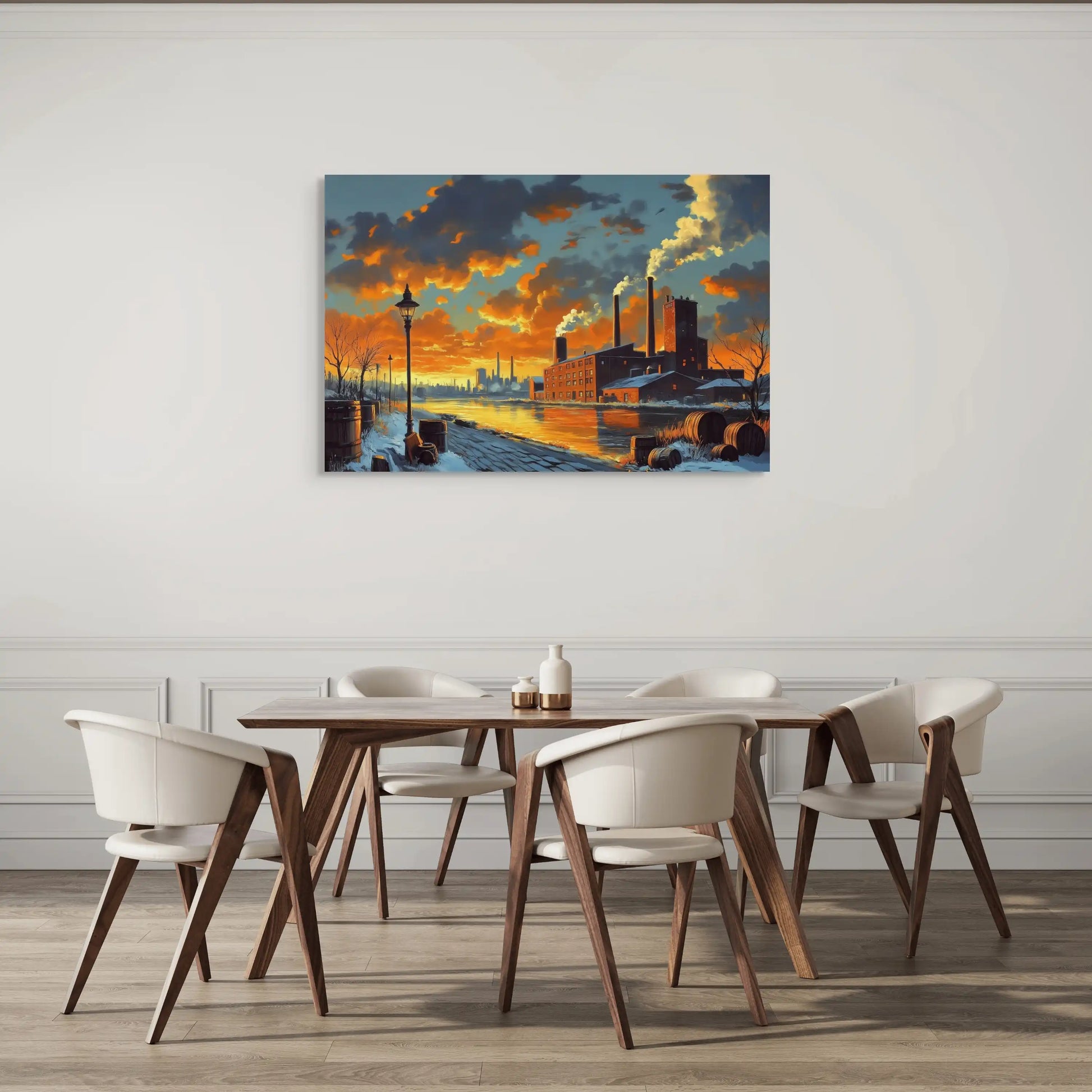 Tableau Vintage Industriel Urbain Affiches, reproductions et œuvres graphiques Art Virtuoso