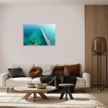 Tableau Zen - Mer Turquoise Affiches, reproductions et œuvres graphiques Art Virtuoso   