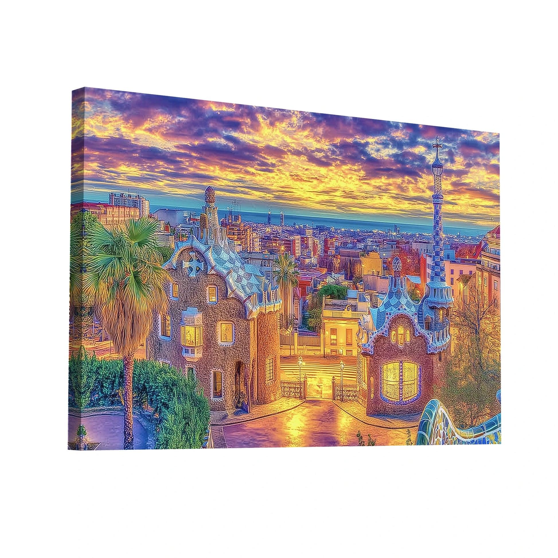 Product Hero 3D WebP Toile Barcelone Modernisme et Art nouveau - Art Virtuoso