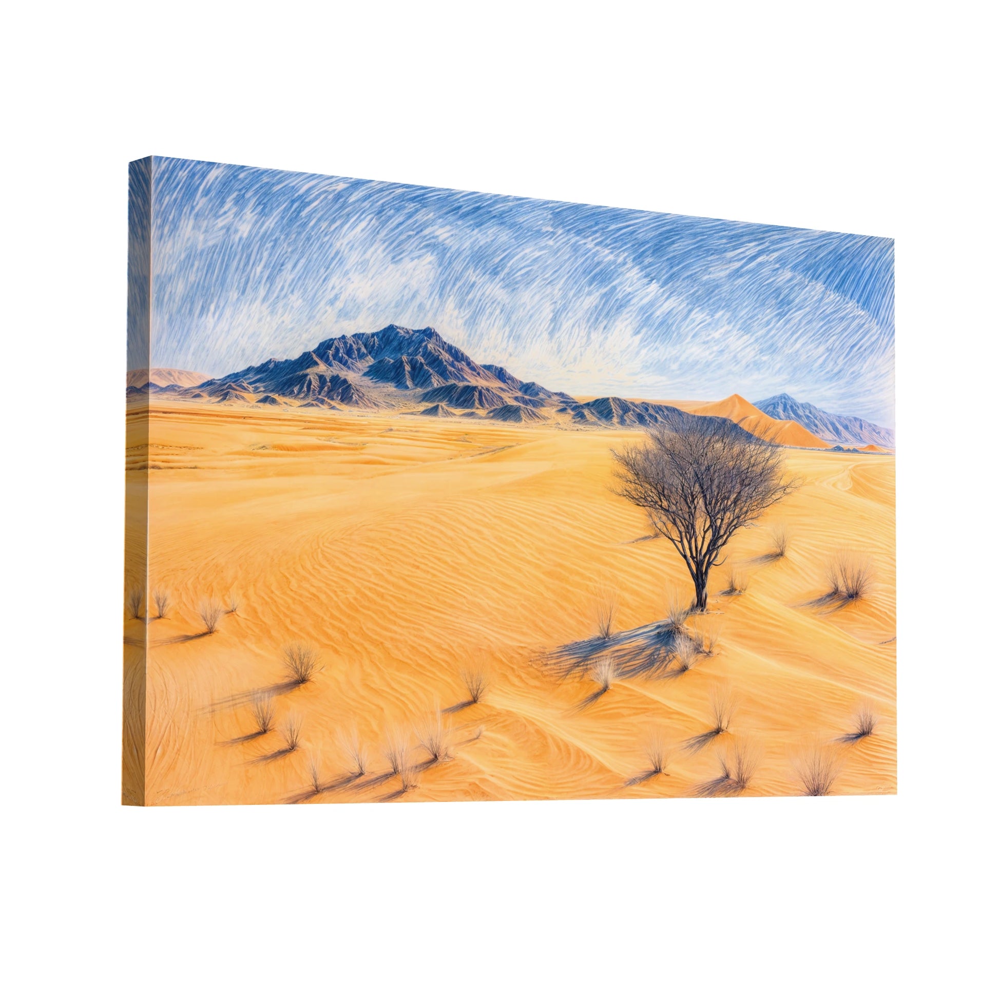 Product Hero 3D WebP Toile Dessin - Paysage Afrique - Art Virtuoso