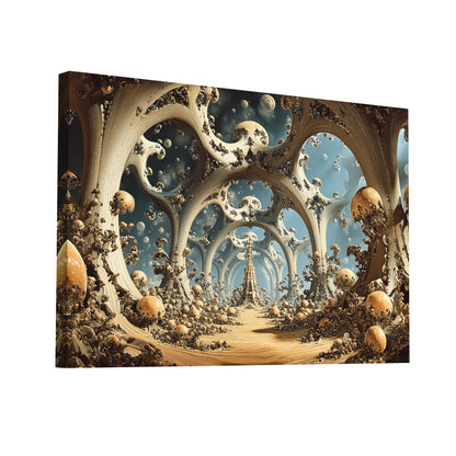 Product Hero 3D WebP Toile monde Fractale au Temple surréaliste - Art Virtuoso