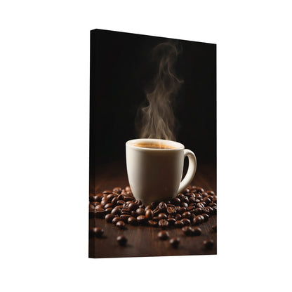 Product Hero 3D WebP Toile Photo Cuisine - L'Art du Matin - Art Virtuoso