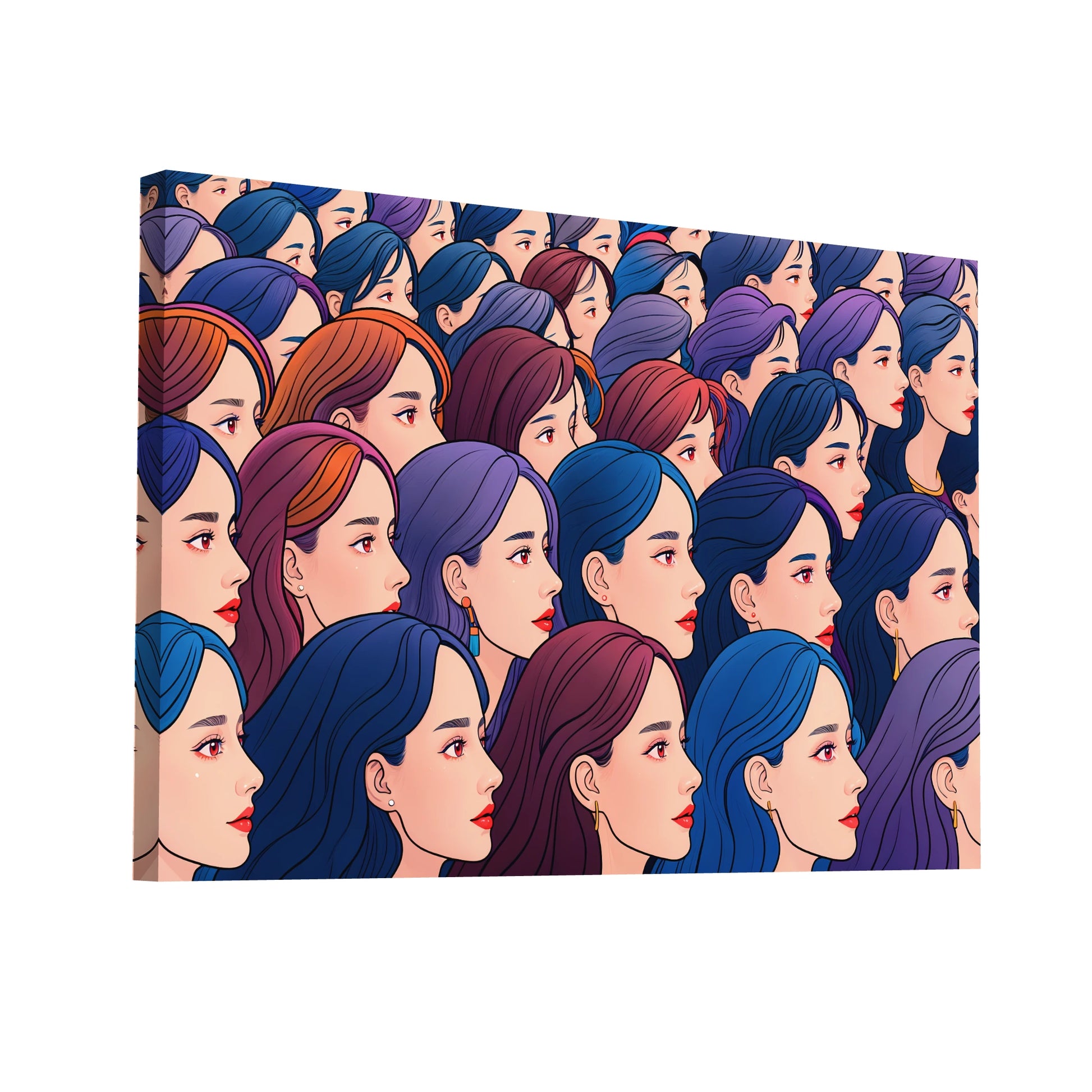 Product Hero 3D WebP Toile Pop Art : Ode à la Beauté Plurielle - Art Virtuoso