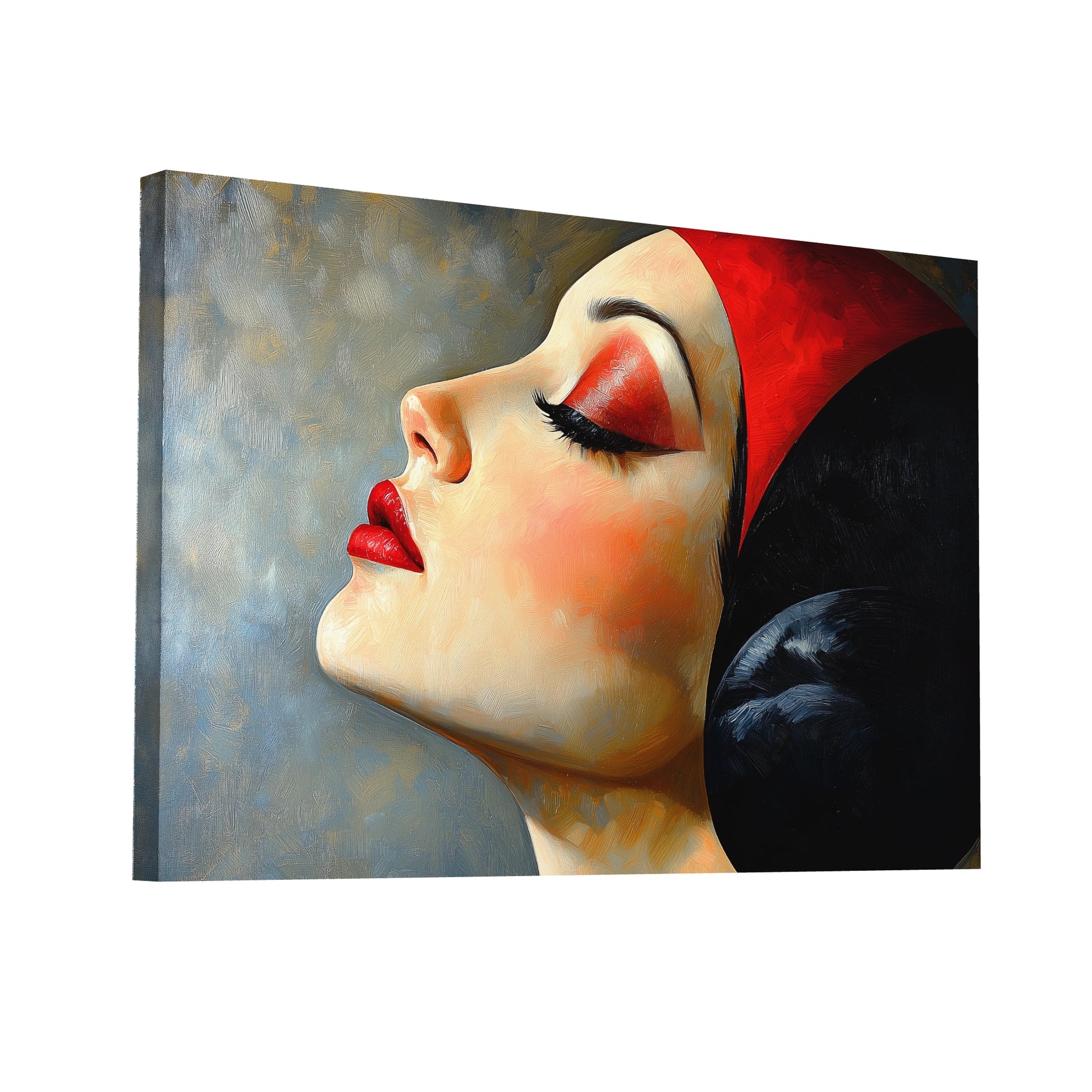 Product Hero 3D WebP Toile Visage - Art Deco - Art Virtuoso