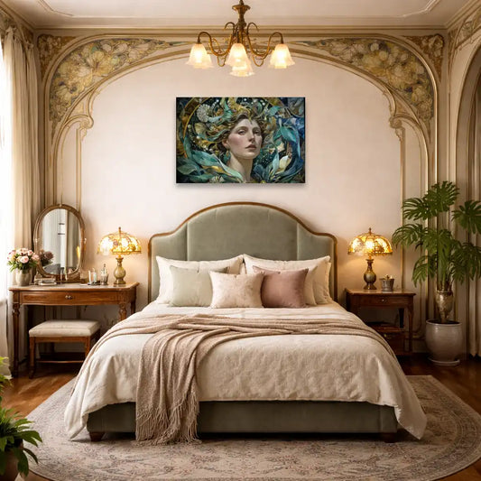 Portrait Muse Marine - Style Art nouveau