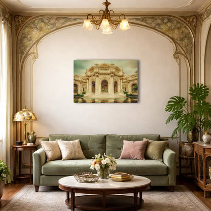 Pavillon der Belle Époque – Leinwand Wanddekoration