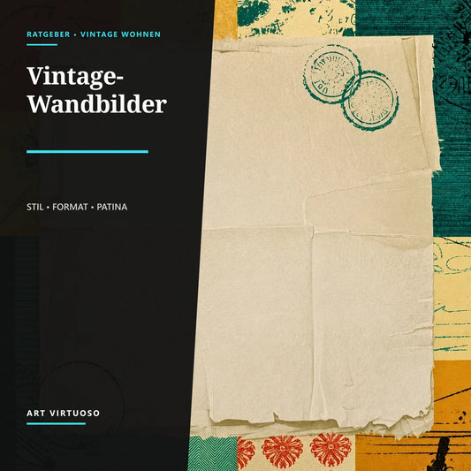 Vintage-Wandbilder: Stil, Platzierung und Pflege