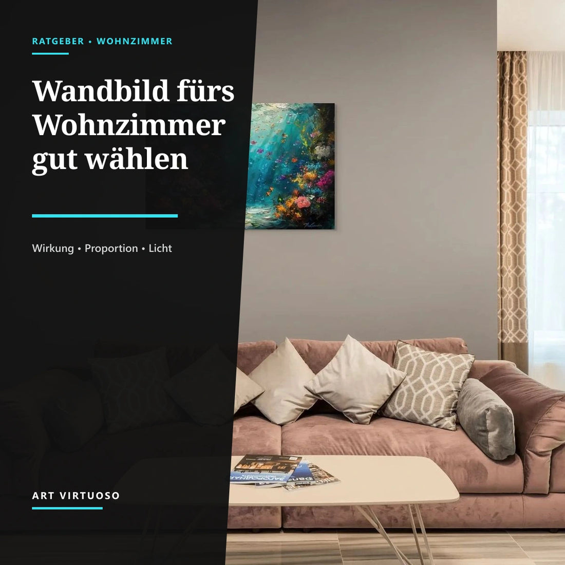 Welches Wandbild fürs Wohnzimmer? Der praktische Ratgeber